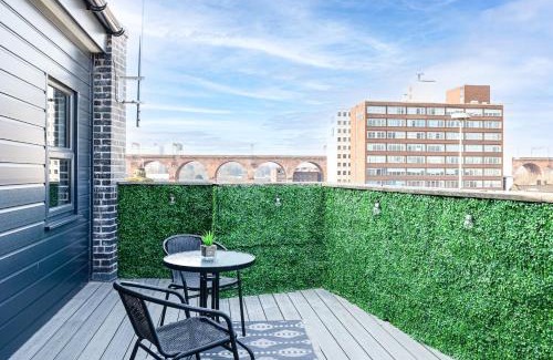 Offerton Apartment | Top Floor Apartment with Private Balcony in Stockport Centre by HASS HAUS