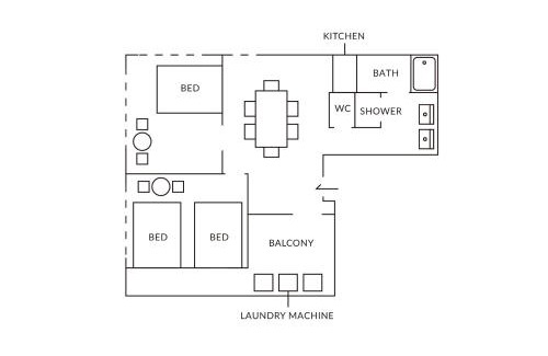 Kita Apartment | TORA HOTEL Tokyo-Rikugienn 寅ホテル 六義園 D