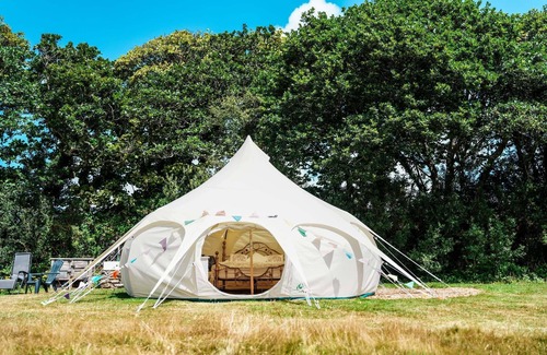Chacewater RV Rental | Totally Luxury 4 Person Bell Tent 10 mins Surf/Sail/Swim Beaches