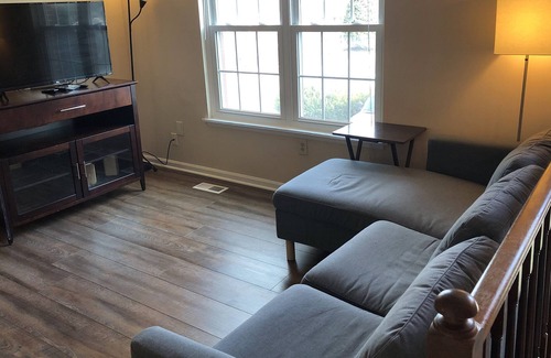 Frederick House | Townhome walking distance to downtown. Furnished for longer stays.