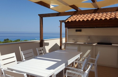 Marina di Zambrone Villa | Townhouse with stunning view, only 5 minutes walk to the beach