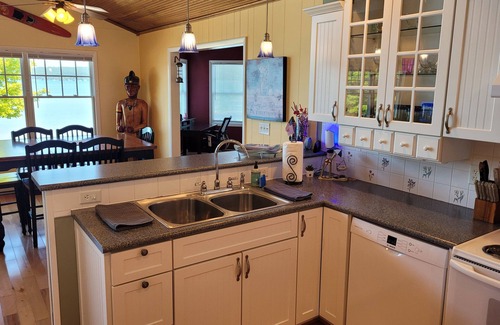 Frankfort House | Trader Scott's - GORGEOUS LAKEFRONT HOME WITH PRIVATE DOCK AND BONFIRE RING!