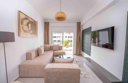 Quartier Hassan Apartment | Tradition Meets Modern: 2BR Flat in Rabat Hassan