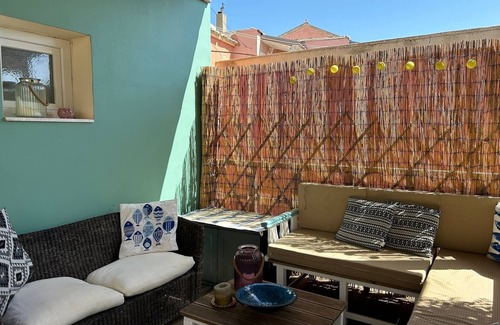Karousades Cottage | Traditional Cottage and Garden Studio with Balcony, Terrace and Views to the Sea
