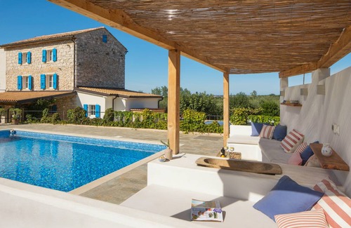 Cepljani House | Traditional stone house in a modern style with a pool and a generous garden