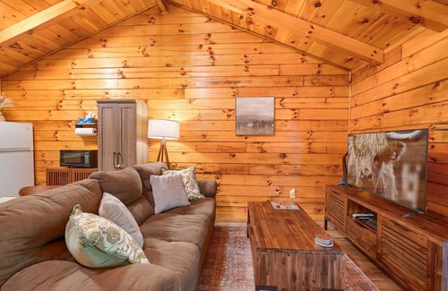 South Bloomingville Cabin | Trail Ridge: Pet friendly + private couples cabin w/hot tub in Hocking Hills