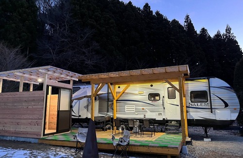 Fujikawaguchiko RV Rental | Trailer House Consecutive night plan 26 peop/Minamitsuru District Yamanashi