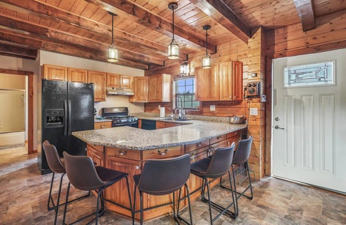 Florissant Cabin | Tranquil 30 acre retreat! Huge cabin with hot tub!
