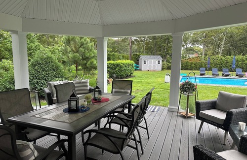 East Quogue House | Tranquil 4-bedroom house with AC in East Quogue. Heated Pool/covered patio.