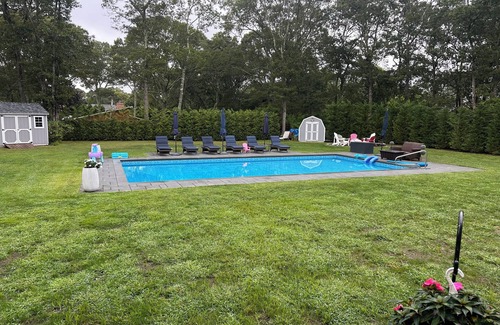East Quogue House | Tranquil 4-bedroom house with AC in East Quogue. Heated Pool/covered patio.