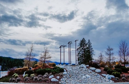 Coeur d'Alene House | Tranquil Lake Living at Bright, NEW Japandi Home
