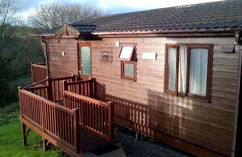 Narberth Ski Chalet | Tranquil Luxury 4 Star Lodge With View Over Woodland, Narberth, Pembrokeshire