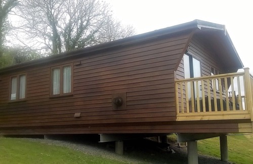 Narberth Ski Chalet | Tranquil Luxury 4 Star Lodge With View Over Woodland, Narberth, Pembrokeshire