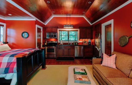 Mirror Lake Cabin | Tranquil Studio With Firepit, Canoe, Wooded Lot, Dogs OK, 4 Min To Town