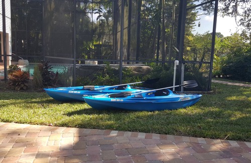 Bonita Springs Cottage | Treetops Riverfront Private Cottage w/Dock,wildlife,kayak,bike,pool,100+ reviews