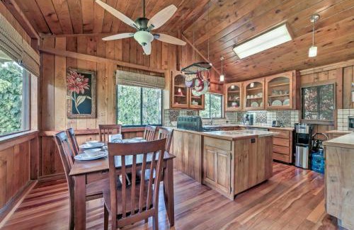 Keaau House | Tropical Cabana with Deck, Hot Tub and Lush Scenery!
