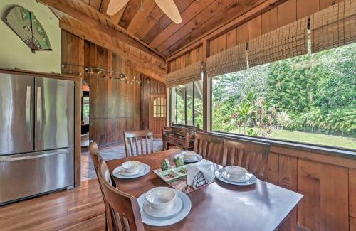 Keaau House | Tropical Cabana with Deck, Hot Tub and Lush Scenery!
