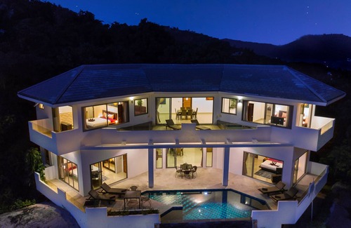 Bophut Hills Condo | Tropical Sea View Villa