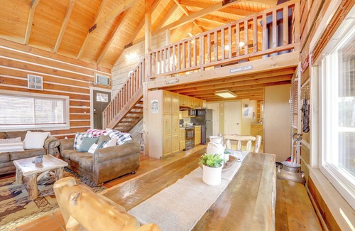 Waynesville Cabin | True Log Cabin w/Game Room, Year-Round Views