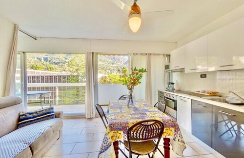 Alpes-Maritimes Apartment | Two Bedroom Apartment with Balcony and Parking, Near the Sea