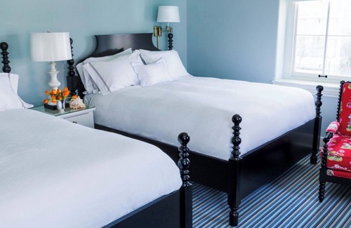 Cape May Hotel | Two Queen Beds Ocean Side with Balcony | Congress Hall