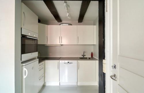 Indre By Apartment | Unique 2 Bedroom Duplex w Exposed Beams in CPH City