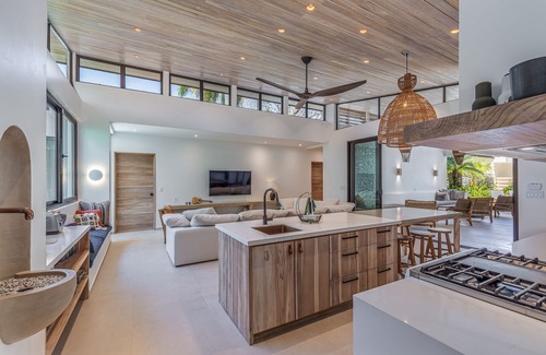 Playa Guiones Villa | Unique Beautiful Beachfront Property w/Private Beach path Pool