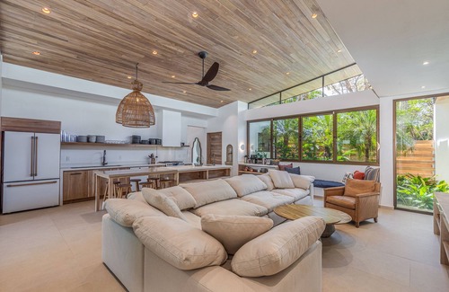 Playa Guiones Villa | Unique Beautiful Beachfront Property w/Private Beach path Pool