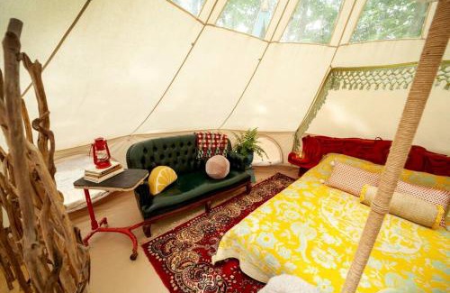 Roxbury Other | Unique Cozy Bell Tent with Wooden Deck in New York