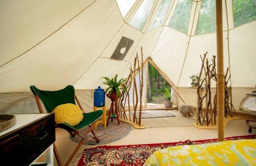 Roxbury Other | Unique Cozy Bell Tent with Wooden Deck in New York