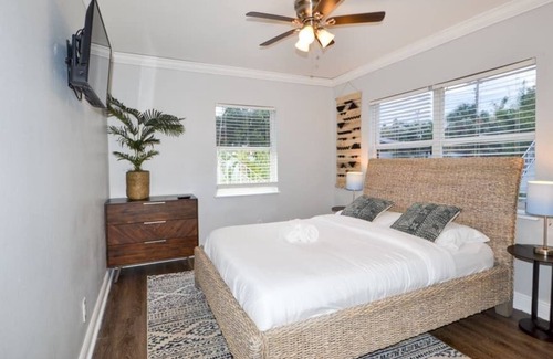 Virginia Park Apartment | Unique & Green 2BR with Parking by Tampa's Virginia Park