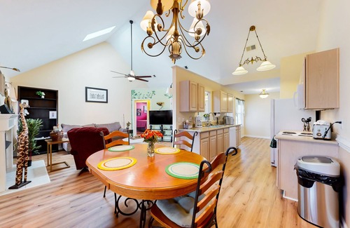 Ladson House | Unique home near beaches & historic sites - sunroom, yard, central AC, & W/D