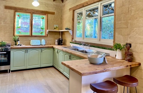 Blackheath Cottage | Unique Mud-Brick Cottage, bush garden with a flowing creek