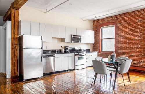South End House | Unique South End Loft w/Pool, Art Gallery, Steps to T by Blueground