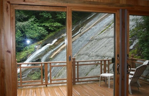 Cullowhee House | Unique Waterfall House Nestled in Mountains