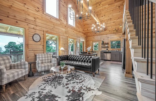 Mentone Cabin | Updated Brow View Cabin with Hot Tub/Fire Pit/Arcade in Mentone
