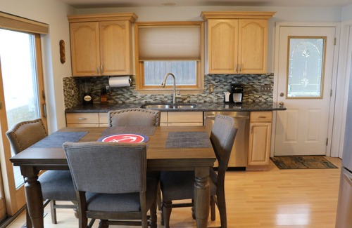 Pigeon Ski Chalet | Updated Chalet with Private Beach & Lakefront on Caseville's Sand Point