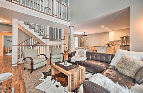 East Burke Condo | Updated Condo Next to Burke Mountain Bike Trails!