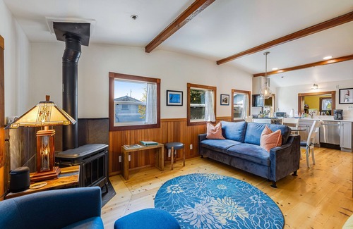 Old Town House | Updated, dog-friendly cottage with bay views, wraparound deck & EV charger