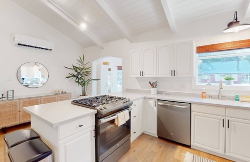 Tahoe Island House | Updated home with enclosed yard, deck, fireplace & grill - near lake & skiing
