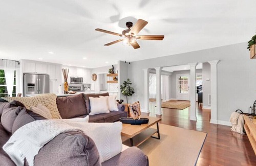 Mayhew Villa | Updated House W/ Fire Pit & Game Room, Sleeps 16+