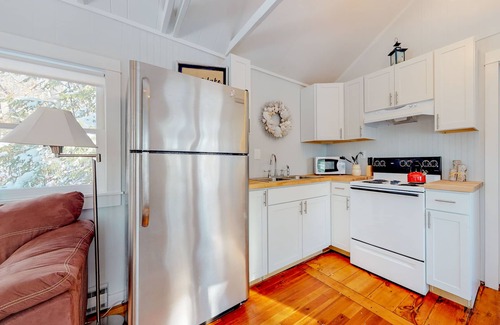 Orland Cottage | Updated lakefront cottage with shared boat dock - near Acadia