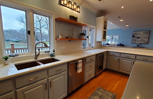 Mayhew House | Updated Lakefront Home w/great outdoor space and private dock, Sleeps 12.