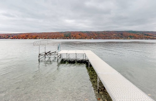 Branchport House | Updated Lakefront Home with a Seasonal Private Dock and 57-Feet of Waterfront