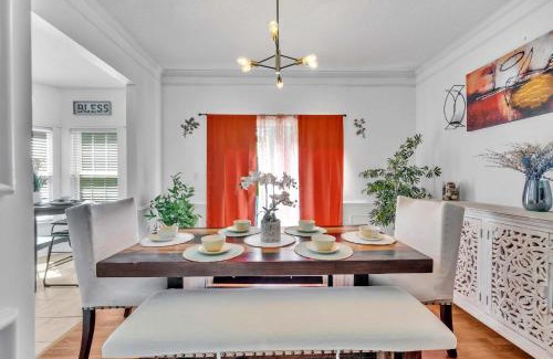 Prosperity Church Road House | Updated University Area Home with Hot Tub Near Charlotte Your Perfect Retreat