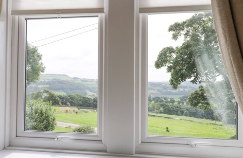 Ogden Cottage | UPPER HIGHLEES FARM, pet friendly, with open fire in Luddenden