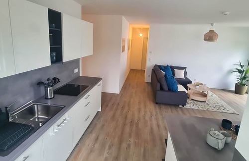Hanau Apartment | Vacation apartment MainStyle Hanau - for 5 people, with balcony, WLAN & parking space