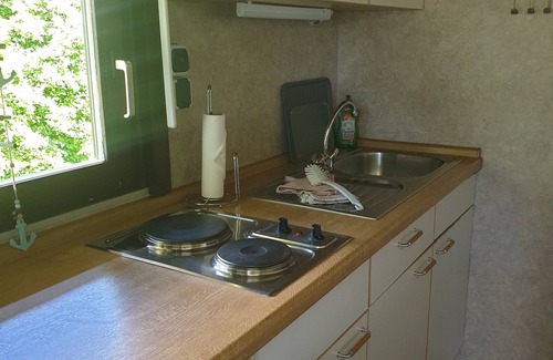 Wremen Cabin | Vacation home for 4 people at the campsite in Wremen