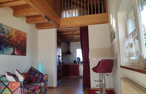 Hohenau Apartment | Vacation home (105sqm) with gallery and wooden terrace