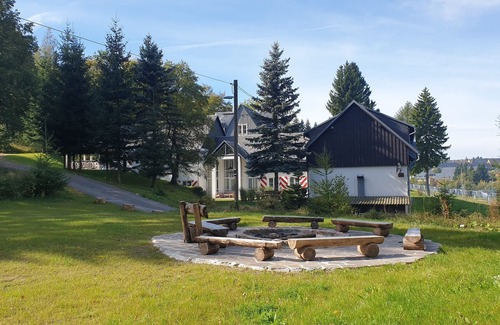 Altenberg House | Vacation home for 12 people, 8 rooms, 4 bathrooms with fireplace and large lounge